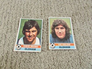 Topps Red Back  Football Club Trade Cards 1977 oldham