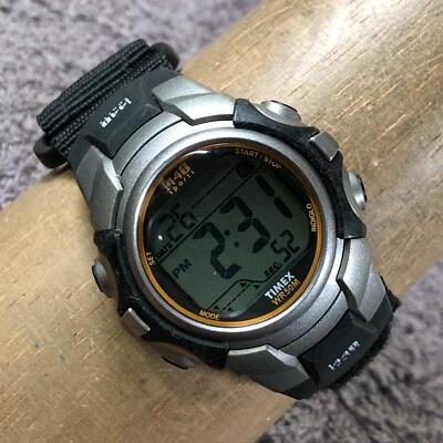 Timex 1440 Reloj Digital Deportivo Hombre T5K455 Multifunción Nylon Cuarzo 7 3/4" Foto 1 de 4