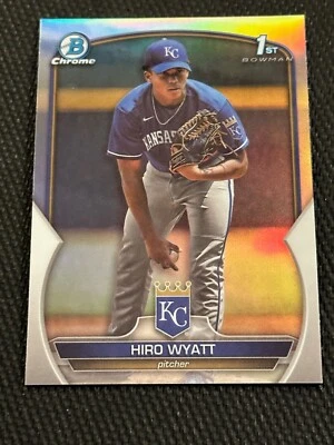 2023 Bowman Draft Chrome 1st Hiro Wyatt Refractor #BDC-80 Kansas City Royals - Image 1 of 3