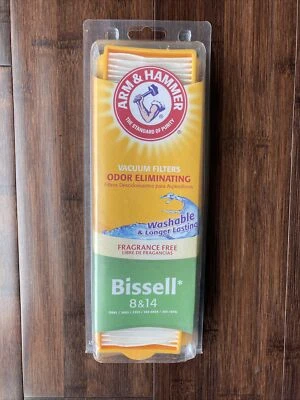 Arm & Hammer Odor Eliminating Vacuum Filter Bissell 8 & 14 NEW Fragrance Free - Image 1 of 4