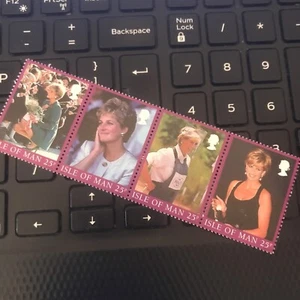 Isle of Man Stamps Mint 1998, Diana Princess of Wales set SG 813/16 MNH AS PHOTO - Picture 1 of 3