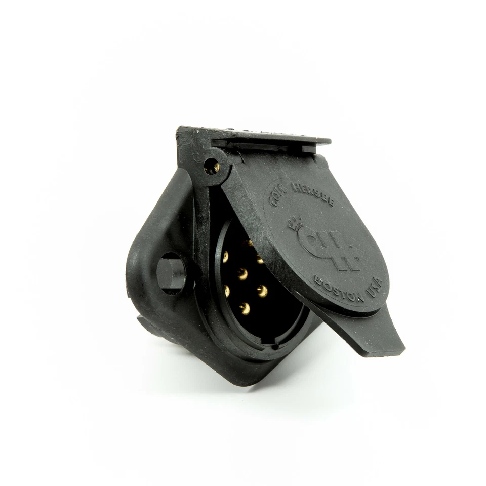 Enchufe de luz de 7 vías enchufe cilíndrico enchufe para iluminación de camiones/remolques Foto 1 de 1