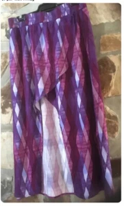 Some Days Lovin  Purple Multicolour Viscose Women’s Skirt Size L Beach Wear - Picture 1 of 7