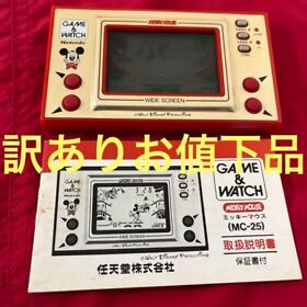 Junk Nintendo Game & Watch Mickey Mouse Disney Handheld Console Japan Retro F/S