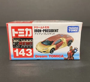 Takara Tomy Dream Tomica 143 Iron Man President Die-Cast Car Marvel Toy NEW - Picture 1 of 9