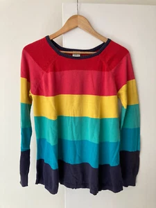 Frugi Bloom maternity jumper rainbow Organic Cotton size UK8 GUC - Picture 1 of 6