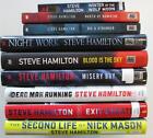 Lot de 9 livres mystères Steve Hamilton 7 ALEX McKNIGHT Series 2 signés + 2 NICK MASON