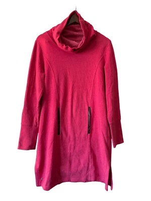 Sudadera Capucha Lole Talla Grande Capucha Cuello Pullover Túnica Algodón Rosa Activo Foto 1 de 4