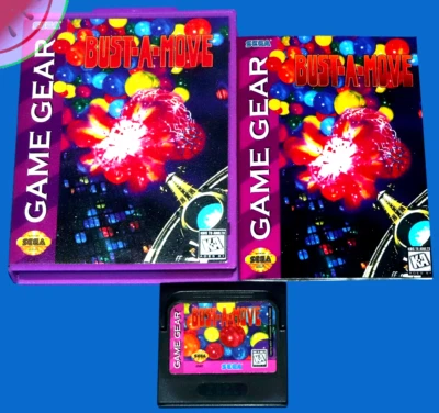 TESTED Sega Game Gear BUST A MOVE Puzzle Bobble w/NEW Hangtab Box and Manual CIB - Image 1 of 4