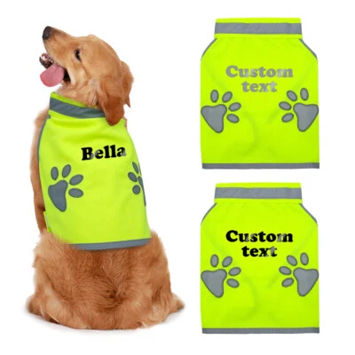 Custom Reflective Dog Vest Personalized High Visibility Pet Jacket for Hunting - Image 1 of 4