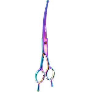 Sangelar 7 Zoll Haustierschere - rund, gebogen, gerade, ausdünnende Schere - Bild 1 von 12