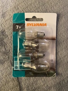 Sylvania 4C7 Bulbs, 4 Pack of 7W Indoor Use Clear Bulbs in Package. Unopened - Picture 1 of 3