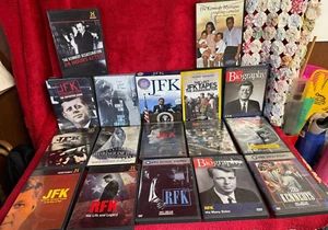 Bundle of 17 DVDs and Sets About JFK, RFK, & Kennedy Familis - Picture 1 of 21
