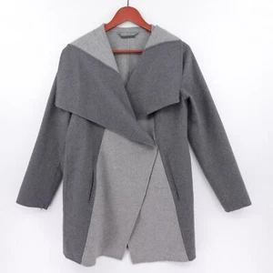 DVF Diane Von Furstenberg Shannon Jacket Womens Small Gray Travel Minimalist - Picture 1 of 21