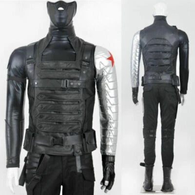 Disfraz de Soldado de Invierno Capitán América Bucky Barnes Cosplay Disfraces Conjunto # Foto 1 de 4
