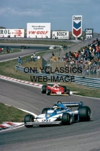 1977 NIKI LAUDA FERRARI 312T2 JACQUES LAFFITE GRAND PRIX FORMULA ONE 8X12 PHOTO - Picture 1 of 1