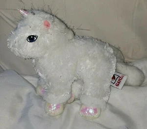 Ganz Webkinz Lil'Kinz Unicorn HS069  Plush White 6” NO CODE - Picture 1 of 4