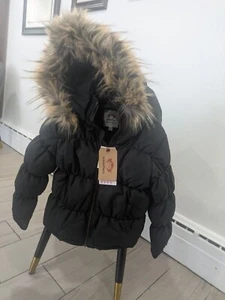 NWT Appaman Kids Puffer Down Coat Black Size 7 - Picture 1 of 5