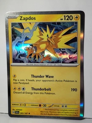 Zapdos 65/167 Holo Rare Pokemonq TCG Twilight Masquerade - Image 1 of 4