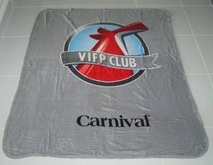 CARNIVAL VIFP CLUB CRUISE SHIP BLANKET GRAY 50" x 60" PLATINUM DIAMOND GIFT - Picture 1 of 1