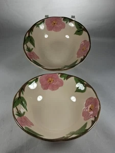 FRANCISCAN DESERT ROSE  2 DESSERTS BOWLS 6" DIAMETER. - Picture 1 of 9