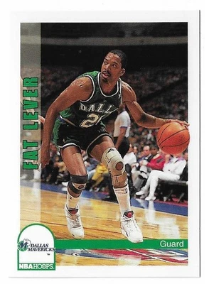 1992-93 NBA Hoops Basketball Fat Lever Card #49 Dallas Mavericks - Image 1 of 4
