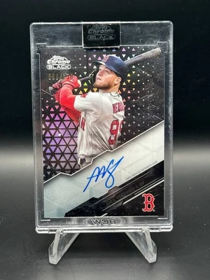 2020 Topps Chrome Black ALEX VERDUGO Auto #CBA-AV 99/150 Jersey # Match Red Sox - Image 1 of 2