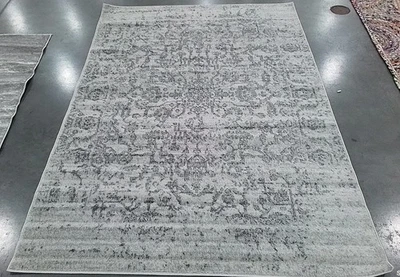 SILVER / IVORY 5'-3" x 7'-6" Flaw in Rug, Reduced Price 1172779966 MAD603G-5 - Image 1 of 4