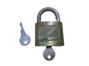 SÚPER CANDADO ESCLAVISTA 2 LLAVES VINTAGE ENVÍO GRATUITO .GAR - Imagen 1 de 7