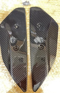 2PCS For Corvette C8 high wing CARBON FIBER Rear Wing Spoiler Side Winglets - Picture 1 of 4