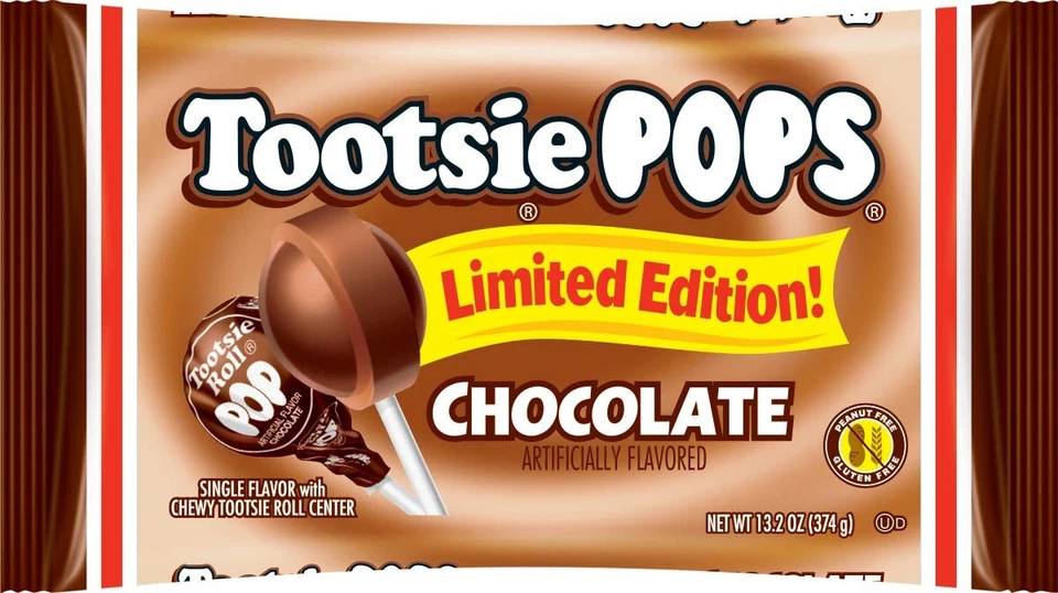 Tootsie Roll Pops Chocolate Limited Edition 13.2 Oz 3 Bags Ship Worldwide
