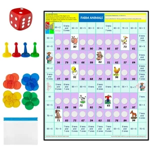 Valor Posicional Ampliación 2 Dígitos Números Decenas y Uno Padres Niños Familia Juego de Mesa - Imagen 1 de 6