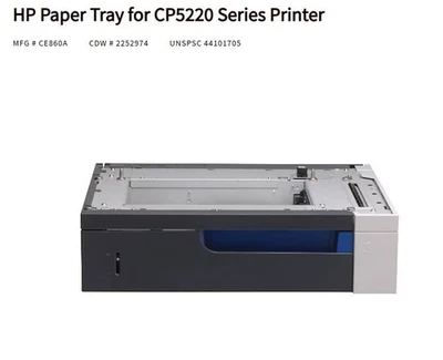 NEW HP CE860A 500 Sheet Tray Feeder 3 for LaserJet CP5225 CP5525 M750 M775 - Image 1 of 3