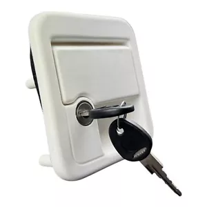 Cerradura Exterior FAP M1CEE Blanca Para Caravana - Imagen 1 de 6