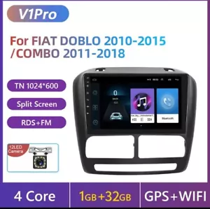autoradio per FIAT DOBLO 2010-2015 2din 1G+32GB Wifi BT 4Core Rds+RetroCamera. - Foto 1 di 5
