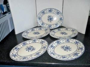 Johnson Brothers Indies 5x Oval Steak Plates 12" - Picture 1 of 4