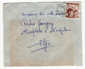 Chile pequeño pueblo cancelar TINGUIRIRICA 1967 en portada a Santiago - Imagen 1 de 1