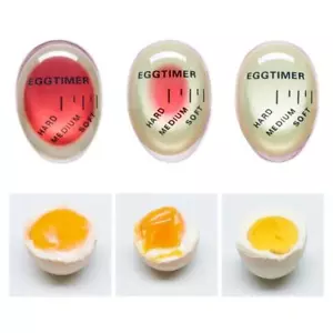 1pcs Egg Timer Kitchen Gadget Color Changing Resin Red Soft Hard Boiled Eco-Frie - Picture 1 of 24