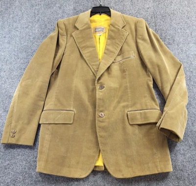 Vintage 70's Cortefiel Corduroy Jacket Men's Sz L/42 Olive Green Made In Spain - Image 1 of 4