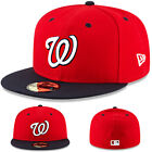 New Era Washington Nationals Fitted Hat Mlb  2Tone Made In U.S.A Cap Size 7 3/4