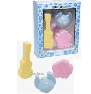Disney Lilo & Stitch 3 Piece Molded Scented Soap Set Ukulele Hibiscus & Head NIB - Picture 1 of 3