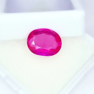 Natural Pink Sapphire Loose Gemstone 4.77 Ct Certified Transparent Oval Cut Gems - Picture 1 of 8