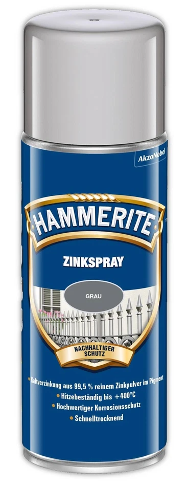 Hammerite ZINKSPRAY AEROSOL 400ml Korrosionsschutz Rostschutz Innen Außen Rost - Bild 1 von 1