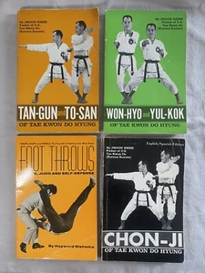 4 Books Martial Arts Karate Judo Tae Kwon Do Hyung Jhoon Rhee Nishioka Vtg 1980s - Picture 1 of 24