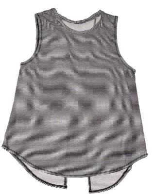 Women's Dri-Fit Striped Tank Top Racerback Black White Activewear Size M Xersion - Image 1 of 4