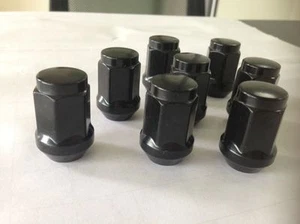M14x1.5 Black Bulge Acorn Lug Nuts Brand New Wheel Nuts 3/4" Head Set of 16 - Picture 1 of 1