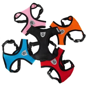 Pet Control Harness for Dog Cat Soft DOUBLE Mesh Walk Collar Safety Strap Vest - Picture 1 of 13