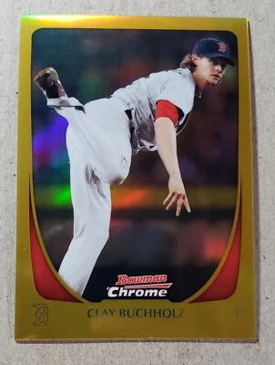 Bowman 2011 cromo oro refractor arcilla Buchholz/50 Boston Red Sox Foto 1 de 2