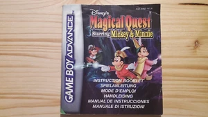 Magical Quest: Starring Mickey & Minnie - Nintendo Gameboy Advance Anleitung #1 - Bild 1 von 2