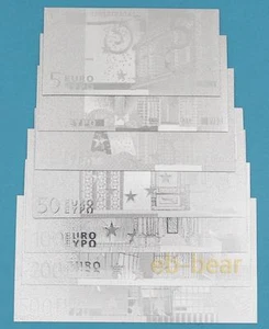 Wholesale 10 Set 70 Pcs Euro Silver Banknote Crafts Money Collections Game Gift - Picture 1 of 8